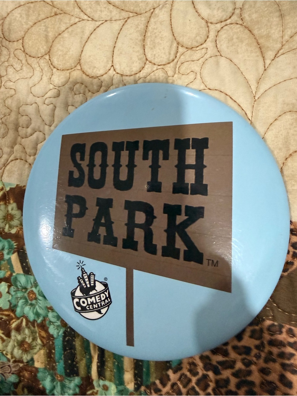 Vintage South Park sign Button large